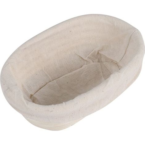 Cestino ovale in rattan Banneton per dolci 17 x 12 x 6 cm (1/4)