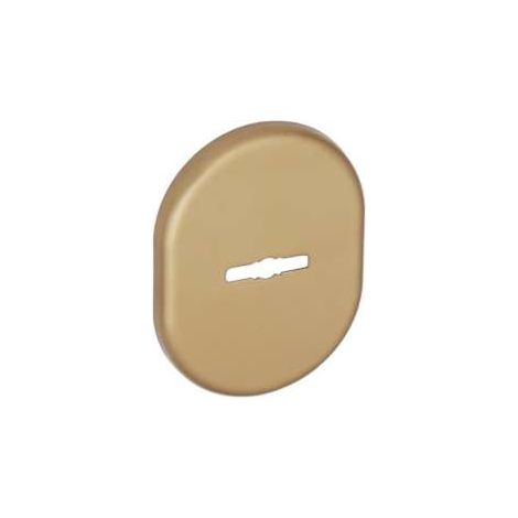 Bocchetta per blindate foro doppia mappa in ottone finitura bronzato 80 x 60 mm