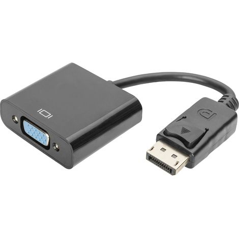 Adaptateur DisplayPort, VGA Digitus AK-340410-001-S [1x DisplayPort mâle - 1x VGA femelle] 15.00 cm noir X46537 (1/4)