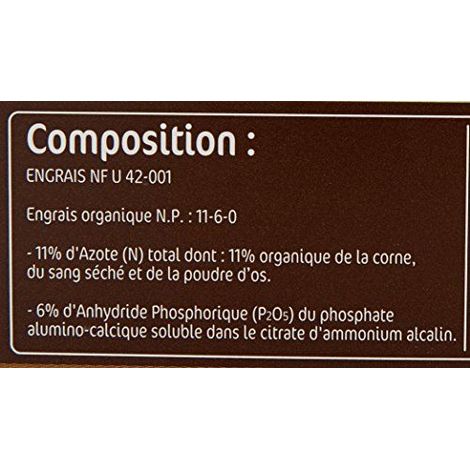 NATUREN engrais corne sang - 3 kg (1/4)