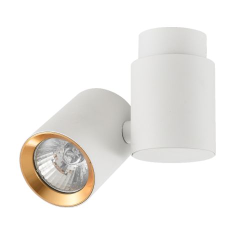 Spot plafonnier Boston 1xGU10 blanc/or Light Prestige