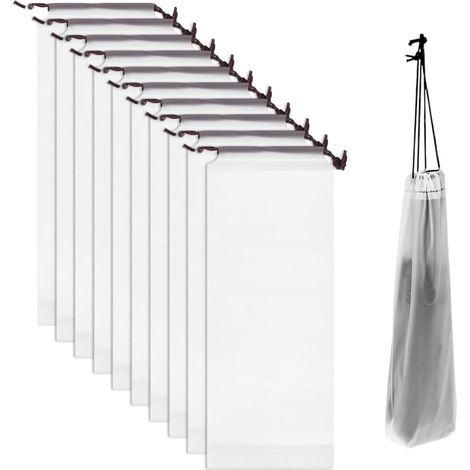 Sac Transparent Pour Parapluie Housse De Rangement En Plastique Pour Parapluies Bâton Et Parapluies En Plastique 13X33 C (1/5)