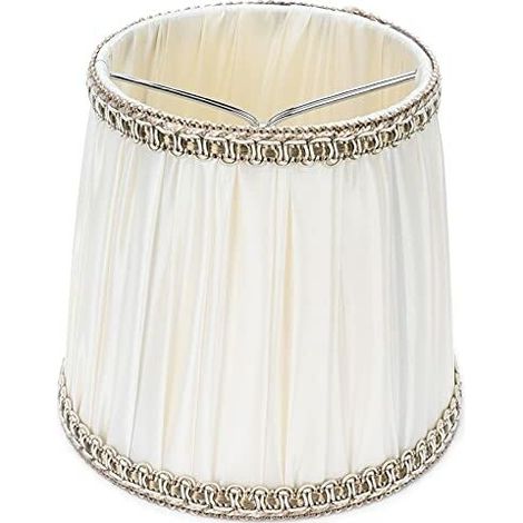 6Pcs Abat-jour en Tissu Moderne Lustre Lampe de Table Couverture pour Vis E14 Accessoire de Maison