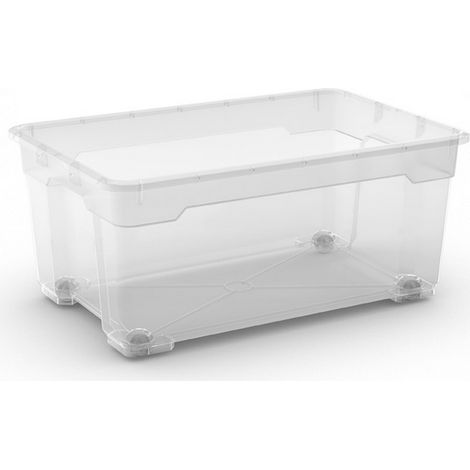 Contenitore trasparente R-Box con ruote da 45 l (1/4)