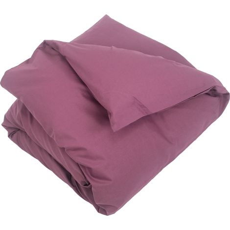 Housse de couette uni coton ALTO 260x240 cm (1/5)