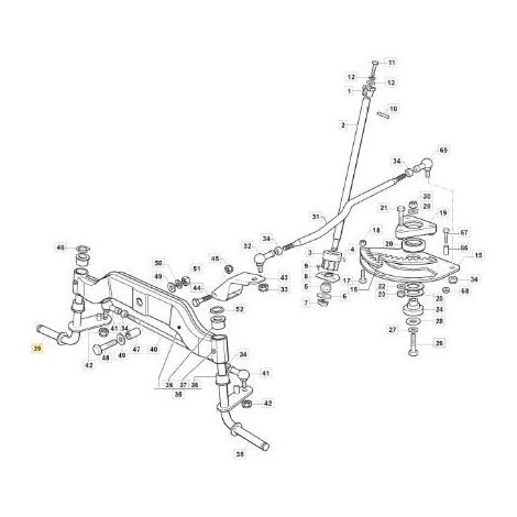 RECHTE SPINDEL MTR SD ZNN ORIGINAL STIGA - 382230397/0