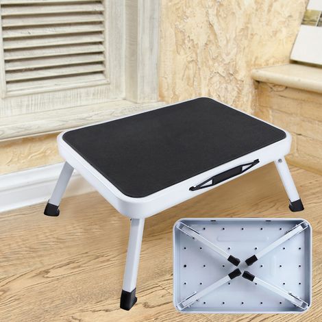 Step Ladder Folding Portable Compact Heavy Duty Iron Anti-Slip Mat Stool Safety 150KG MAX (1/5)