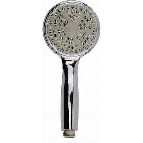 Cleafe - Soffione Tondo Doccia Bagno Doccino 10 X 23 Cm Doccetta Cornetta Moderna 69060 - (1/2)