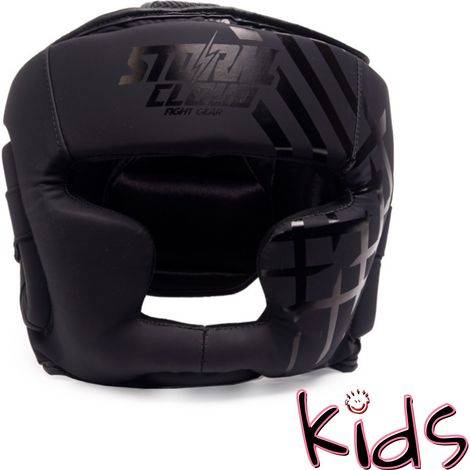 Casco de boxeo infantil StormCloud Lynx negro-negro Junior M (1/5)
