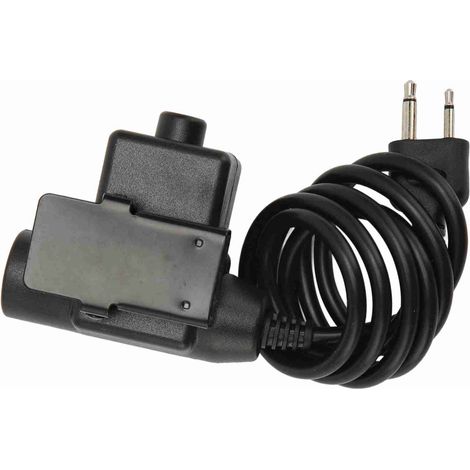 Adaptateur PTT U94, câble PU renforcé, câble adaptateur militaire Push-to-Talk avec connecteur à 2 broches pour radio Vertex et ICOM (1/4)