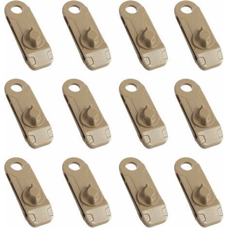 Pinces de Bâche Clips de Tente de Camping en Plastique Petite Pince à Oeillets pour Auvent Toile d'Ombrage de Jardin Activités de Plein Air (1/4)