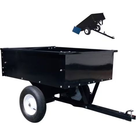 Chariot remorque en acier pour tracteur CEDRUS STIGA AL-KO HUSQVARNA 225 kg