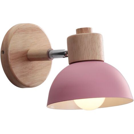 royaluxe- Applique murale rétro moderne en bois et métal – Angle réglable – E27 – Tension 110-240V – Pour bureau, couloir, salon, chambre – Norcks (1/5)