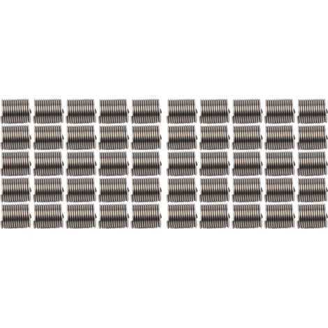 Lot de 50 inserts filetés mâle-femelle, réducteur, écrou de réparation, fixation en acier inoxydable M10x1,25 2D (1/5)