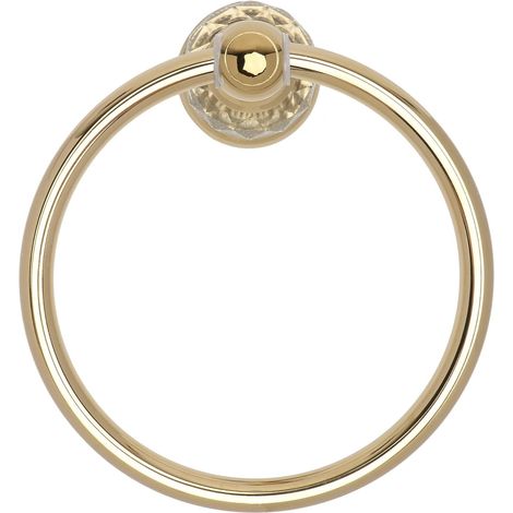 Badezimmeraccessoires Handtuchring aus goldfarbenem