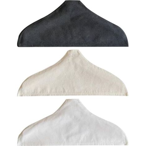 3 housses de cintre antidérapantes (4321cm) - coton, lin et bois housses en tissu pour pulls, pulls en cachemire et vêtements anti-poussière.