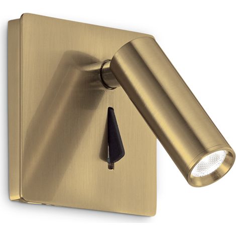 Applique Moderna Lite Metallo Ottone Led 3W 3000K Luce Calda (1/2)