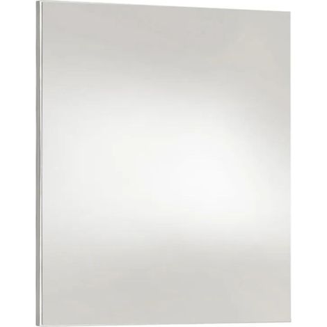 Miroir rectangulaire 100x70cm bords blanc laqué - NARCISSE