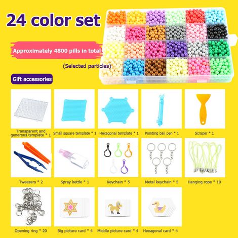 Perles magiques à brume d'eau : Kit de puzzle créatif à faire soi-même pour garçons et filles - Activité manuelle éducative et amusante (1/5)