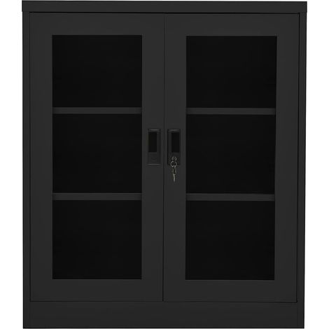 Maison Exclusive - Armadio per Ufficio Antracite 90x40x105 cm in Acciaio