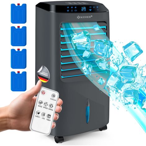 KESSER® Climatizzatore portatile 4-in-1 con telecomando - 10 L, Antracite (1/5)