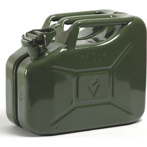 Bidon métallique type militaire 10 litres pour carburant