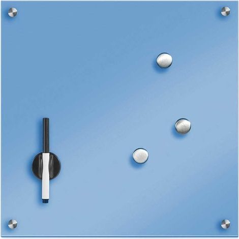 Zeller lavagna magnetica blu chiaro 40 x 40 cm