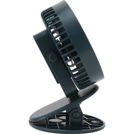 Ventilateur de bureau portable 3 vitesses avec pince, idéal pour maison, bureau et chambre - Vert (1/5)