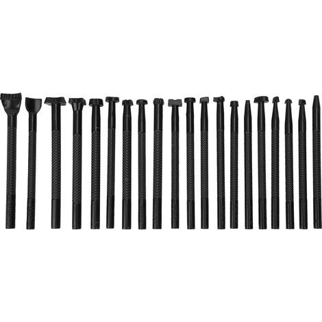 Outil d'estampage en cuir, outils d'estampage en cuir, kit d'estampage en cuir pour l'estampage de la ceinture en cuir artisanat en cuir bricolage poinçonnage divers modèles