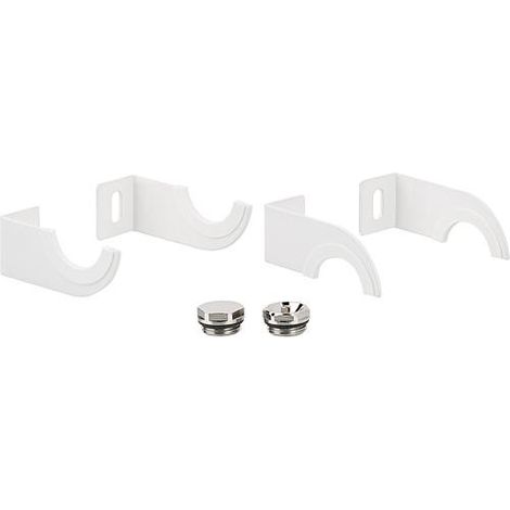Kit support pour radiateur seche-serviette Ischia, Empoli, Tropea, blanc