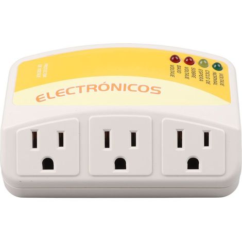 Multiprise à 3 prises, parasurtenseur, Protection contre les surcharges, tension 1440W, pour appareils ménagers. (1/5)