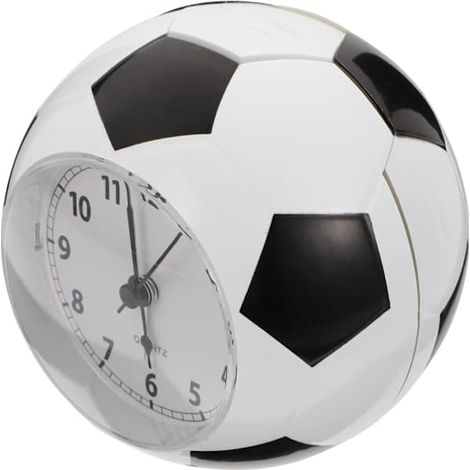 Horloge murale de football, réveil pour salon, horloge de chevet, cadeau de Noël ou d'anniversaire pour enfant (1/5)