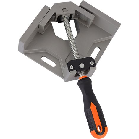 Équerre de serrage aluminium acier antidérapant réglable pour menuisier, pince à angle droit, poignée unique (1/5)