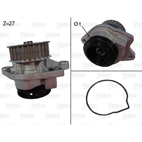 Pompe à eau, refroidissement du moteur Valeo 506577 SEAT 030121005S 030121005SX