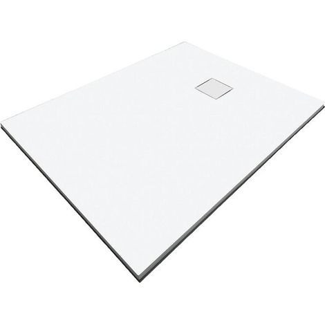 Pellet – Receveur antidérapant recoupable 90x90 cm – Résine thermo injectée – Charge maximale 250 kg – Installation à poser ou encastrer
