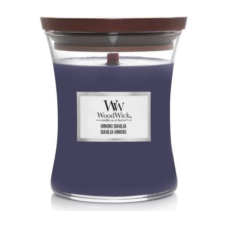 WOODWICK CANDELA CLESSIDRA JAR MEDIA HINOKI DAHLIA (1/2)