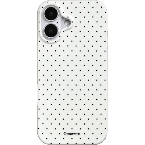 Coque inewateri compatible avec iPhone 17, motif à pois tendance et mignon, fine et souple en TPU, blanche [TT] (1/5)