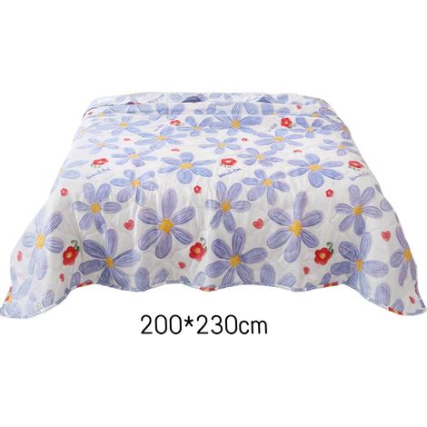 Couverture rafraîchissante pour les dormeurs chauds, couvre-lit respirant d'été, à imprimé floral qui régule la température, pour lit, canapé et voyage, lavable en machine (200 x 230 cm) (1/5)