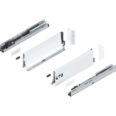 Blum Tandembox antaro K Schubladenschienen-Set  1 Paar, 30kg 350mm  Vollauszug Blumotion, seidenweiß