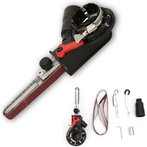 Adaptateur de tête de ponçage pour ponceuse à bande miniature M10, transforme la ponceuse à bande de la meuleuse d'angle en ponceuse à bande électrique ([ponceuse à bande] Interface M10, adaptation po (1/3)