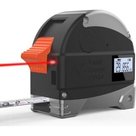2-in-1 Messlineal, 30-m-Digitallaser-Entfernungsmesser, Maßband, Infrarot-Entfernungsmesser, Messwerkzeuge für den Baubereich (1/4)