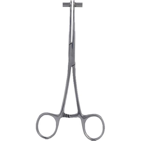 Pince à piercing en acier inoxydable pour oreille, lèvre, nombril, nez, langue, septum - Forceps de clampage taille 5 (1/5)