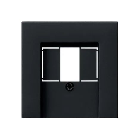 Gira Tapa Alim. tensión USB PD System 55 Negro m [0376005], 0376 005