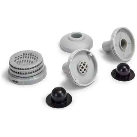 Kit de raccordement Ø 32 mm - Compatible avec la régénération de l'eau, gris, compatible avec les piscines Intex (1/4)