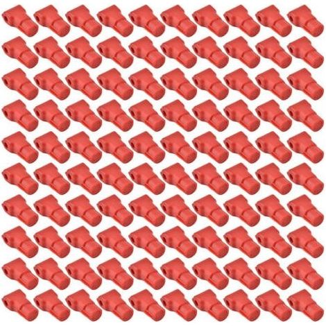 Crochet antivol pour téléphone portable, 100 pièces, serrure pour marchandises de magasin de détail, rouge (7MM) (1/5)
