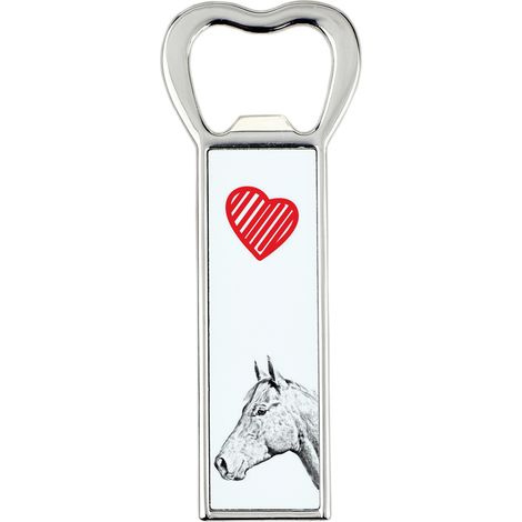 Apribottiglie con cavallo Holsteiner, apribottiglie personalizzato per frigorifero, regalo unico per uomo di Art-Dog (1/5)