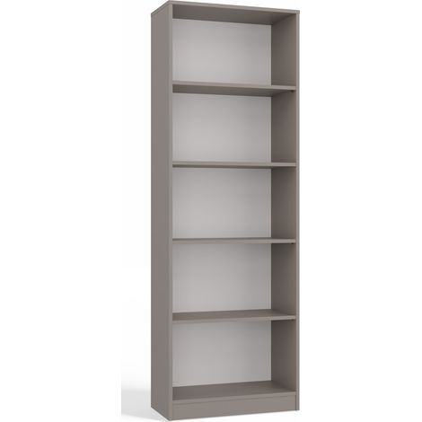 CDF Bücherregal R60 Farbe: Grau Breite: 60 Zentimeter Für Wohnzimmer, Büro und Arbeitszimmer Regal für Bücher und Spielzeug Ideal für Kinderzimmer, Teenager (1/5)
