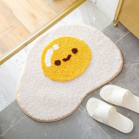 Cute Cat-Shaped Bathroom Mat, Extra Soft and Absorbent, Machine Washable, Non-Slip Mat for Bathtub, Shower and Bathroom, 48x65cm (1/4)