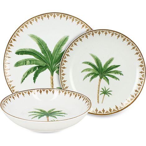 Service de table 36 pièces en porcelaine, ATLAS