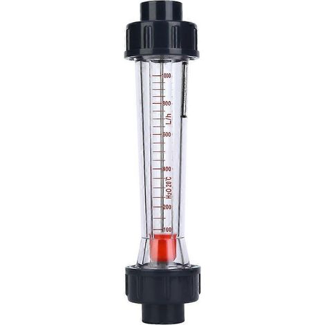 -20(D) Débitmètre à tube plastique pour liquides, haute précision, débit d'eau 100-1000 L/h (1/4)
